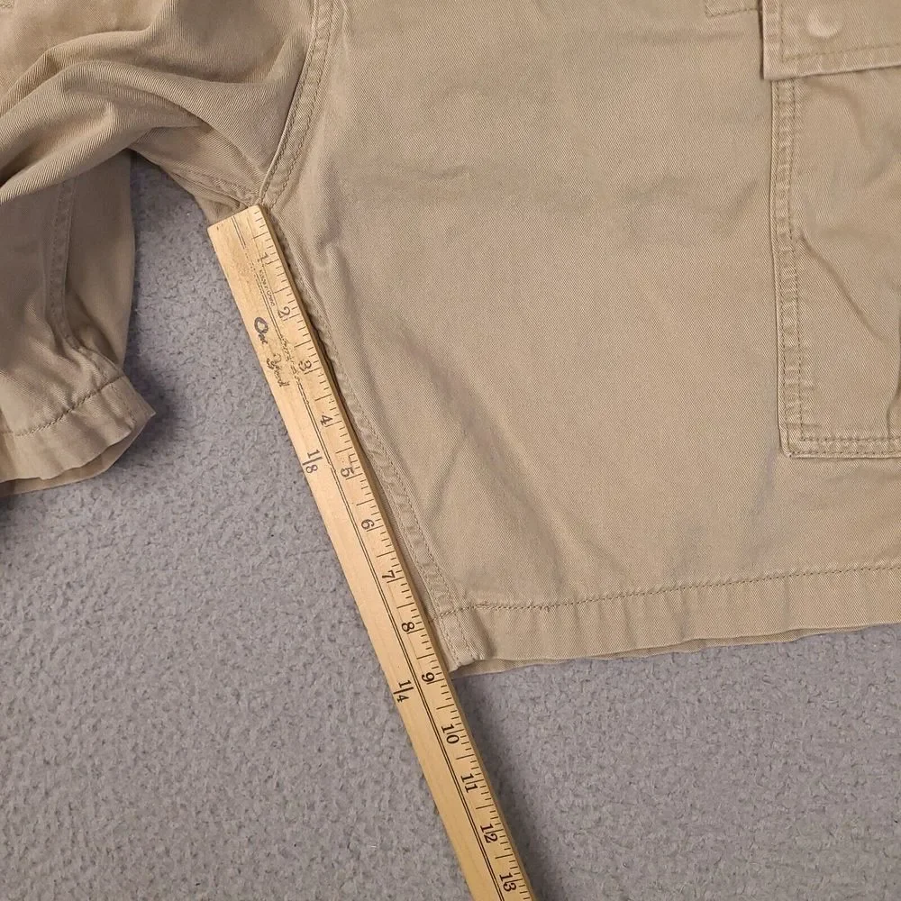 Levis Shorts Mens 37 Brown‎ Tan Cargo Pockets 100% Cotton Outdoor White Tab